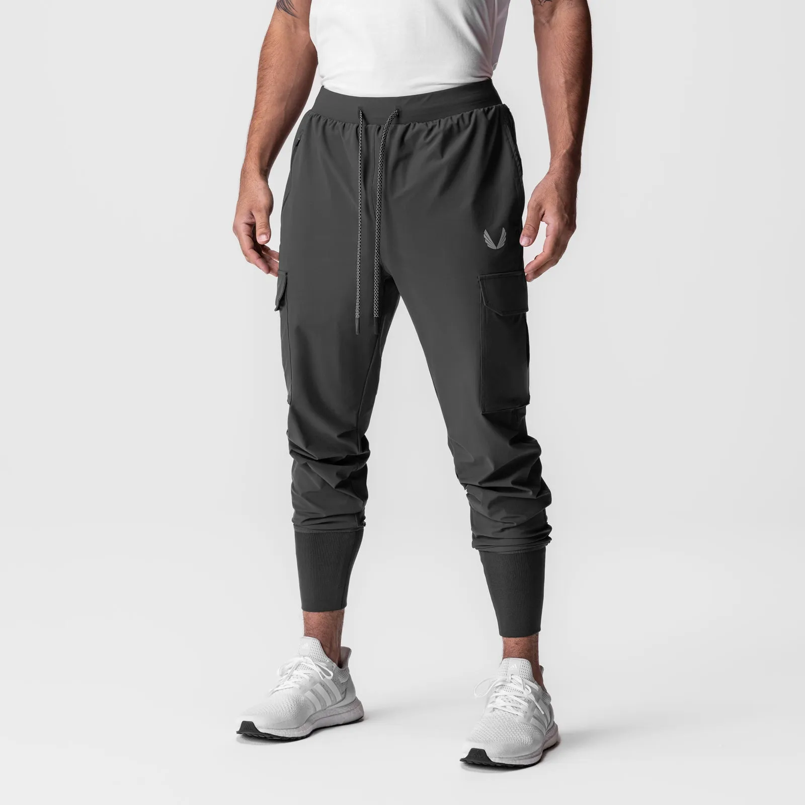 0825. Tetra-Lite™ Cargo High Rib Jogger - Space Grey "Reflective"