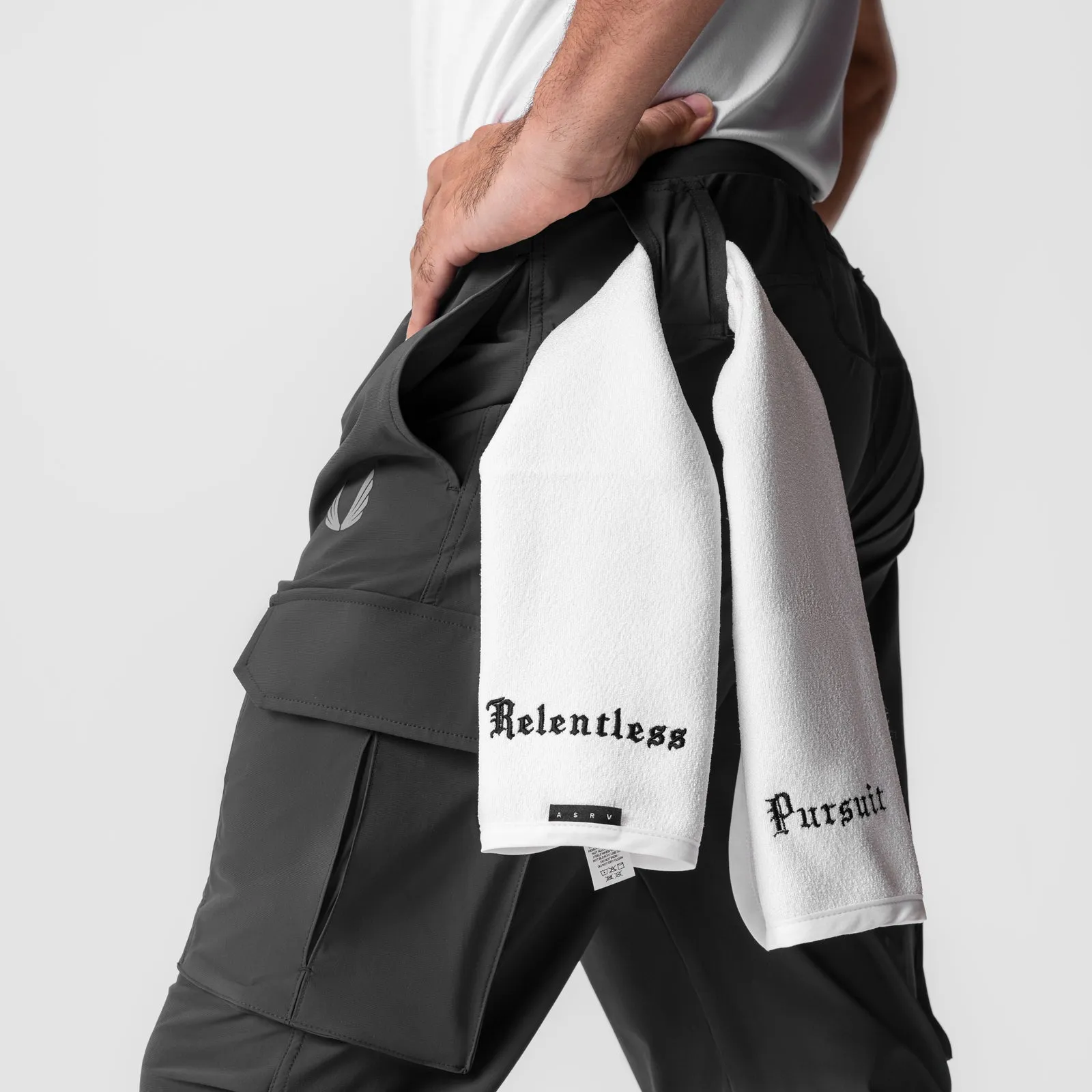 0825. Tetra-Lite™ Cargo High Rib Jogger - Space Grey "Reflective"