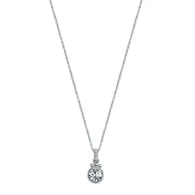 1928 Bridal Classic Round Crystal Pendant Necklace 16"   3" Extender