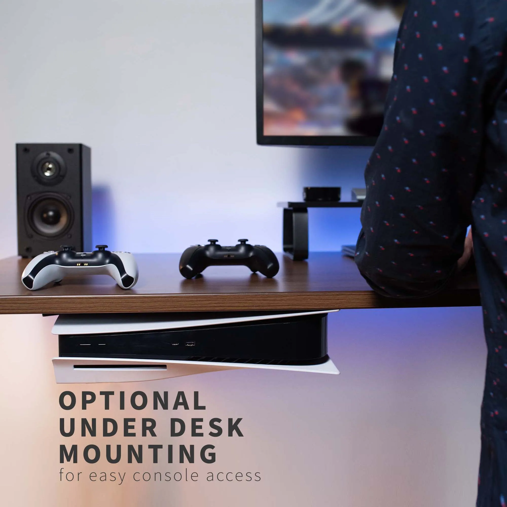 2-in-1 (Wall & Desk) Mount Designed for PS5   2 Controller Mounts