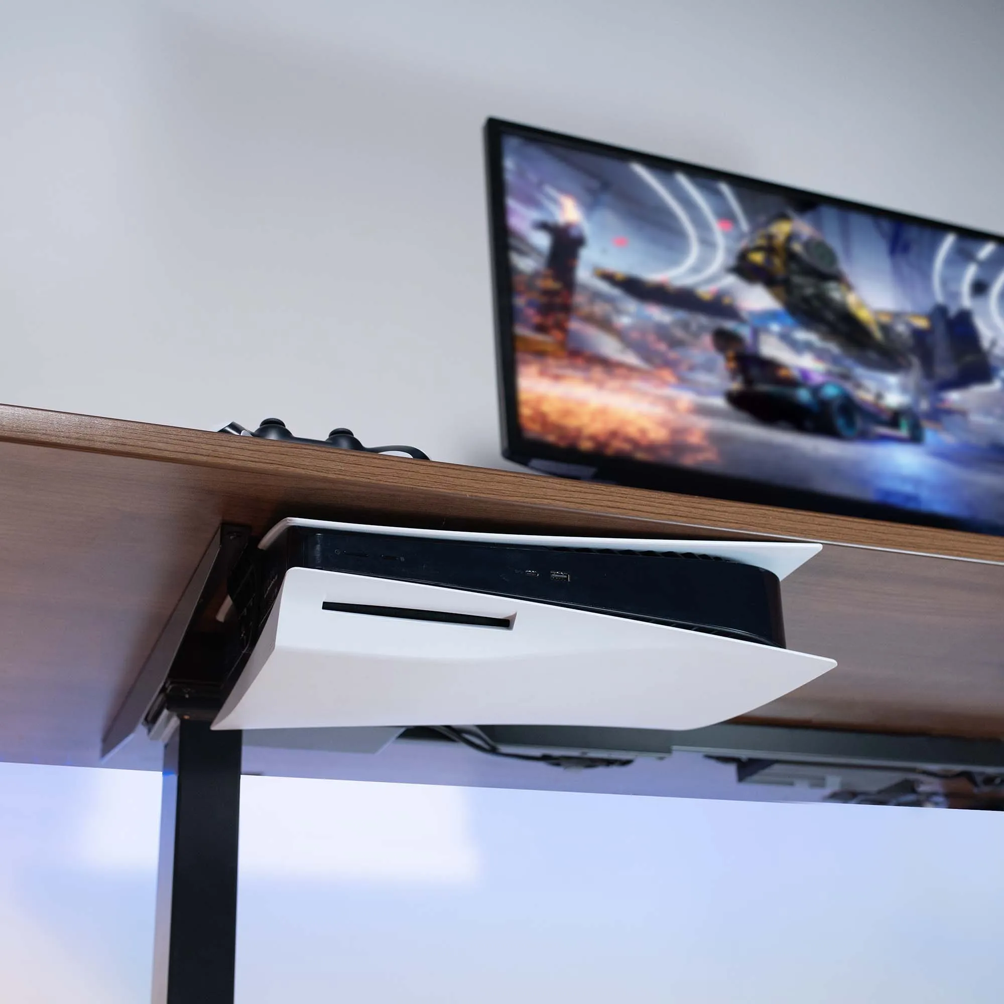 2-in-1 (Wall & Desk) Mount Designed for PS5   2 Controller Mounts