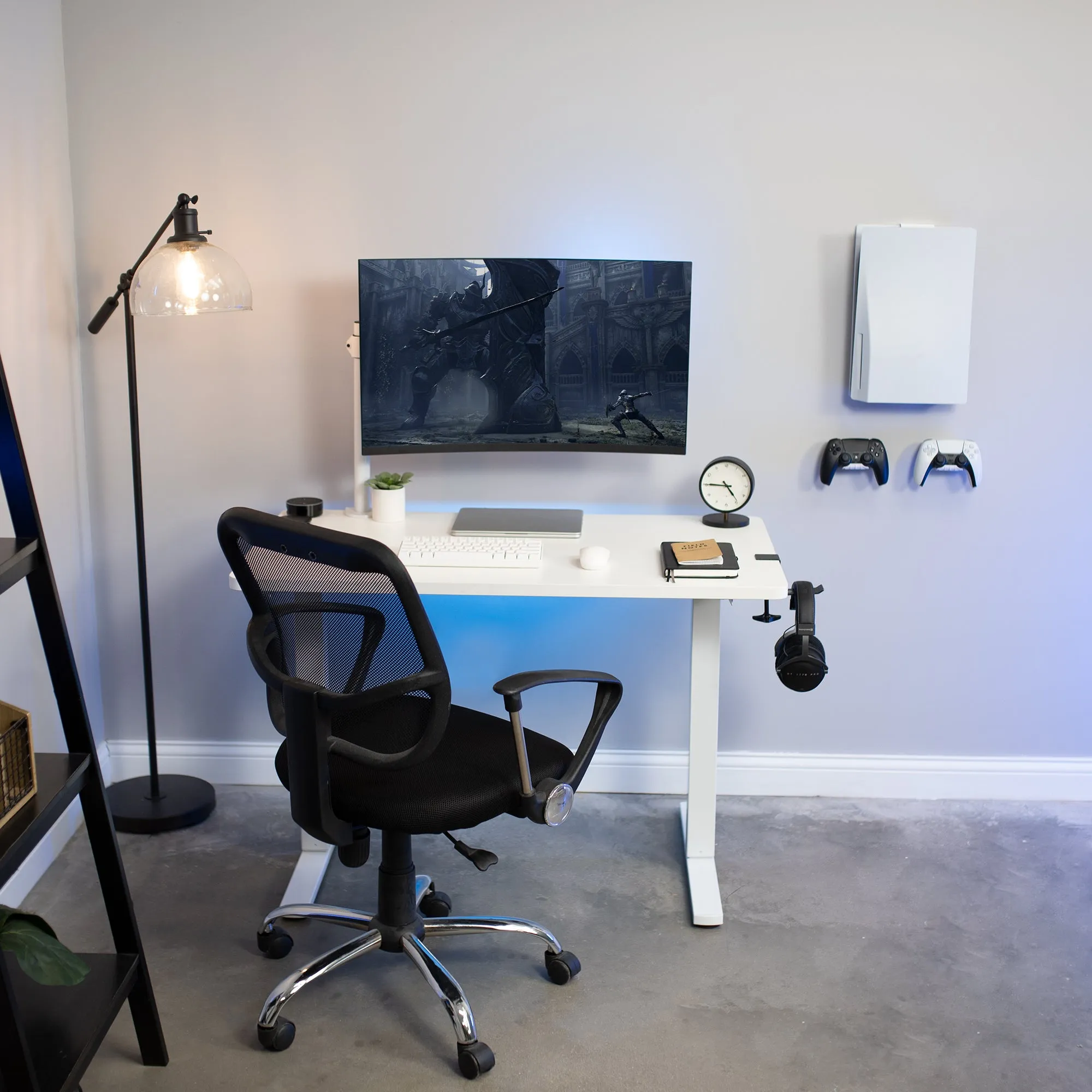 2-in-1 (Wall & Desk) Mount Designed for PS5   2 Controller Mounts