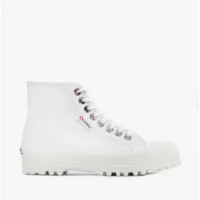2341 ALPINA RESIN EYELETS Ladies Hi-Top Trainers White