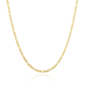 2.9mm Figaro Chain (Gold)