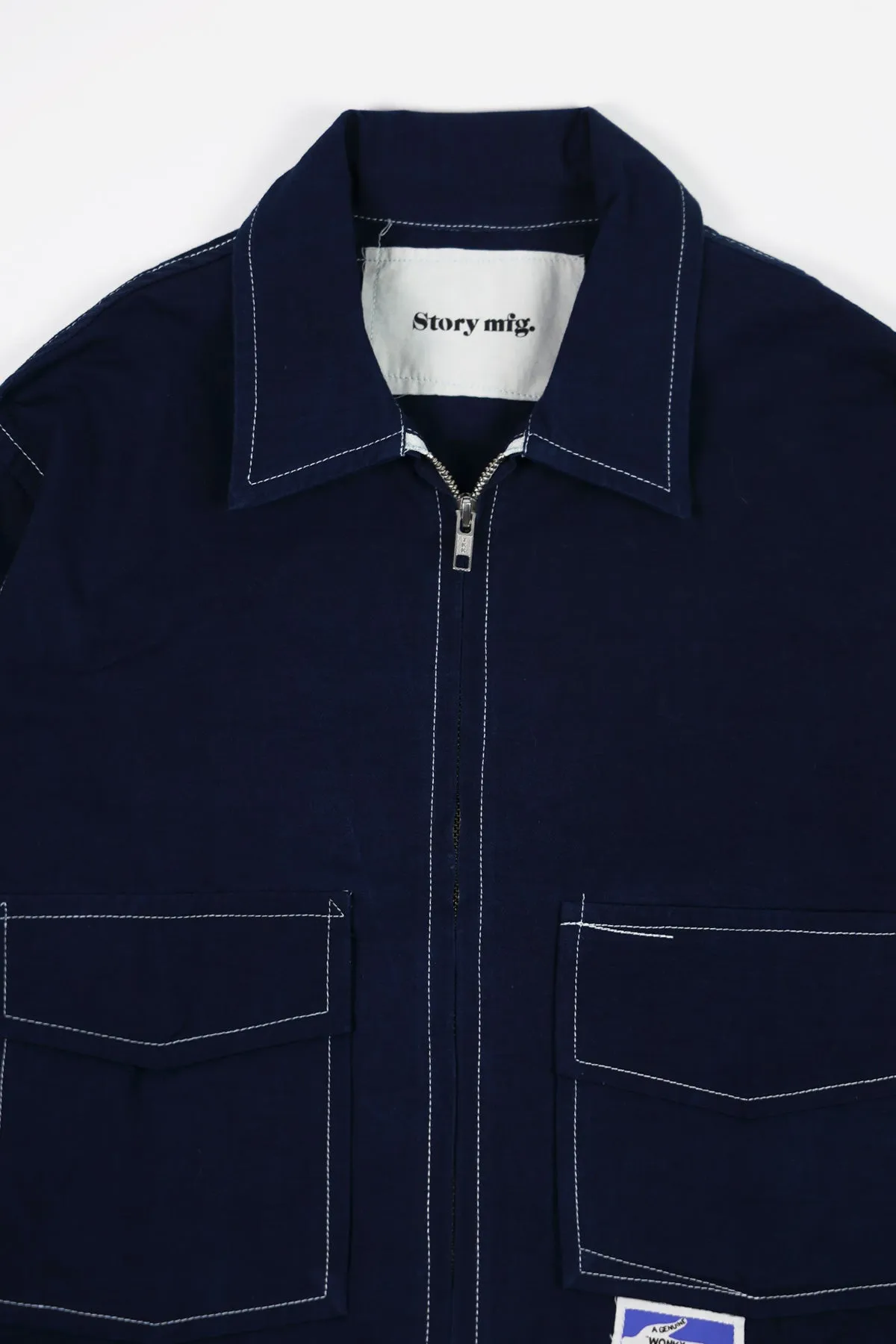 555 Shacket - Indigo Wonky-Wear