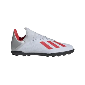 Adidas 19.3 Tf J  Ps/Gs-Boys Turf Shoes White /Orange  F35358