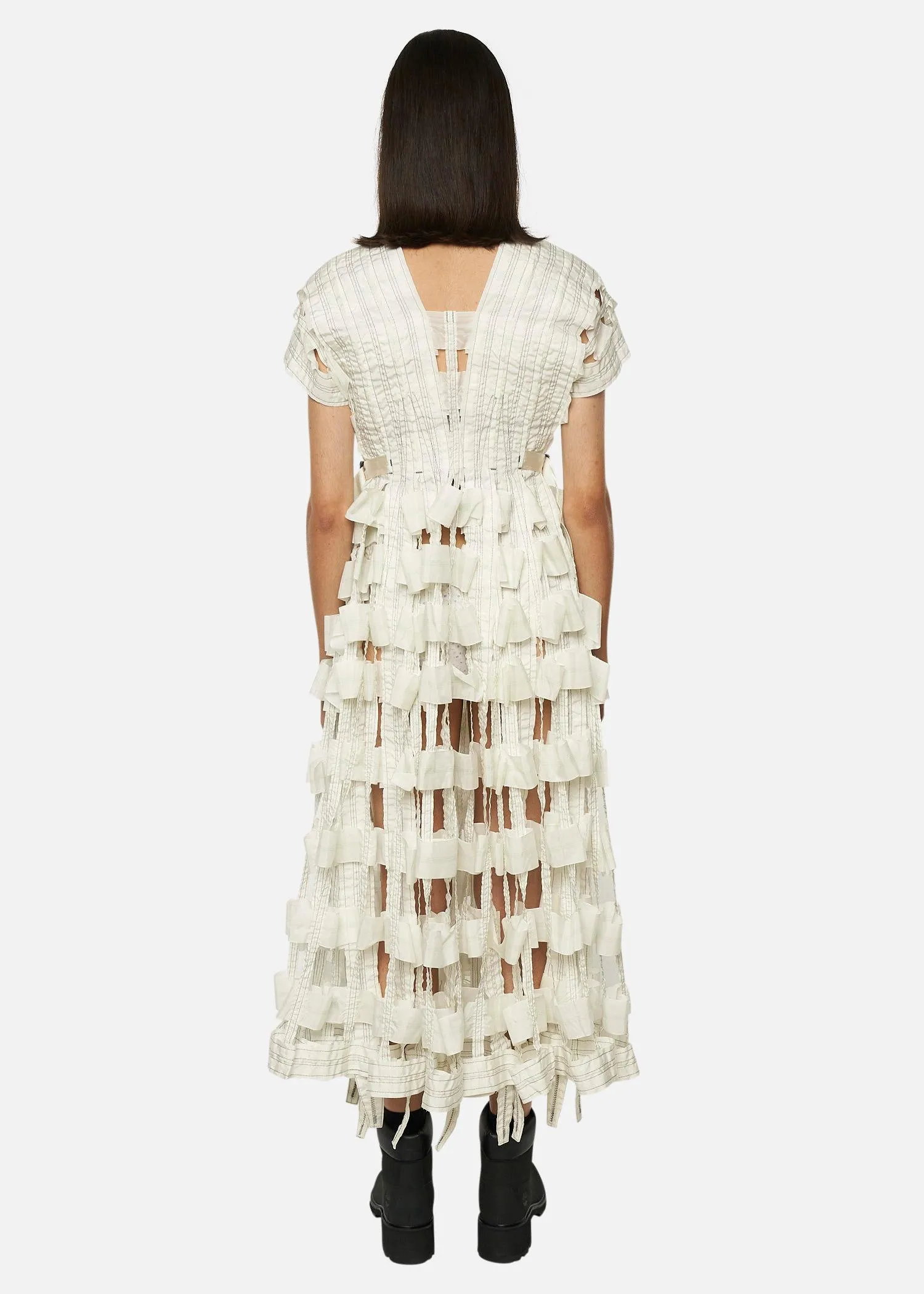 AIR BRAKE DRESS WHITE