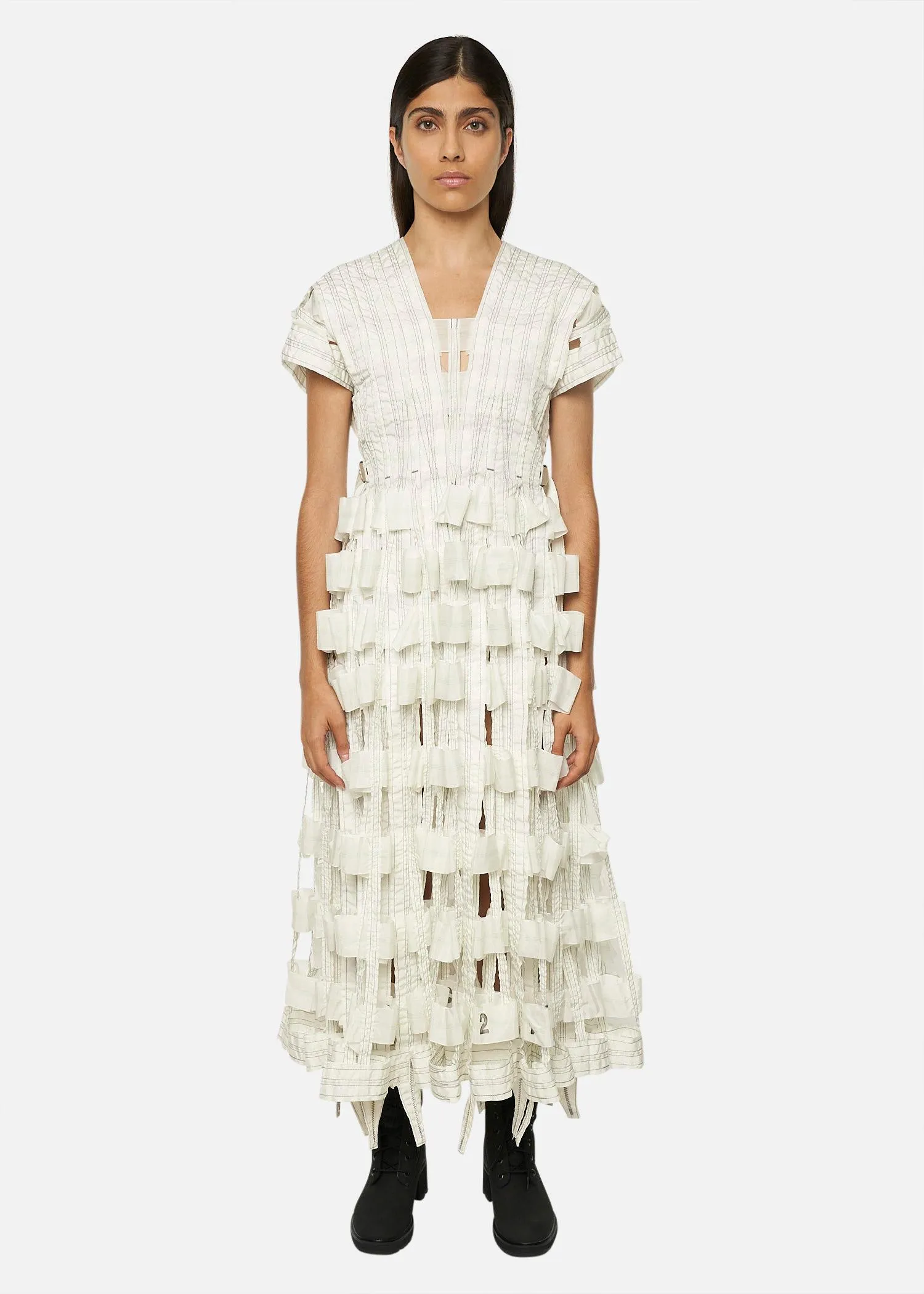 AIR BRAKE DRESS WHITE