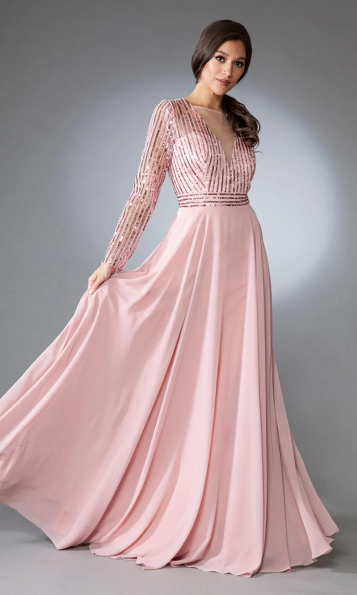 Amelia Couture Long Formal Dress 7036