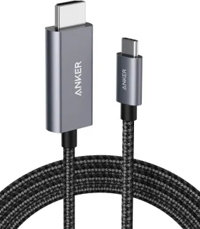 Anker 311 USB-C to HDMI 4K Nylon Cable (1.8m/6ft) -Black