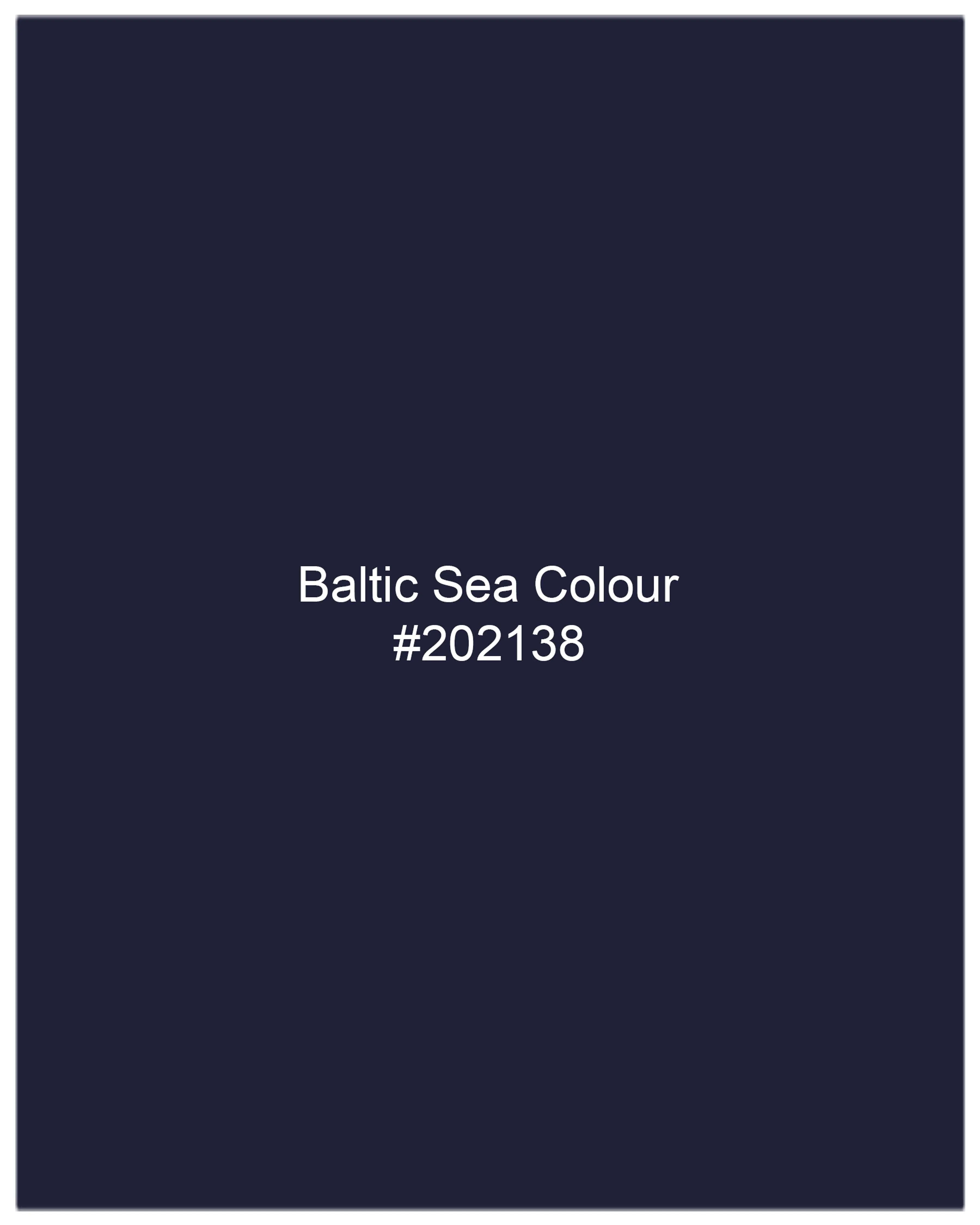 Baltic Sea Blue Windowpane Bandhgala Nehru Jacket
