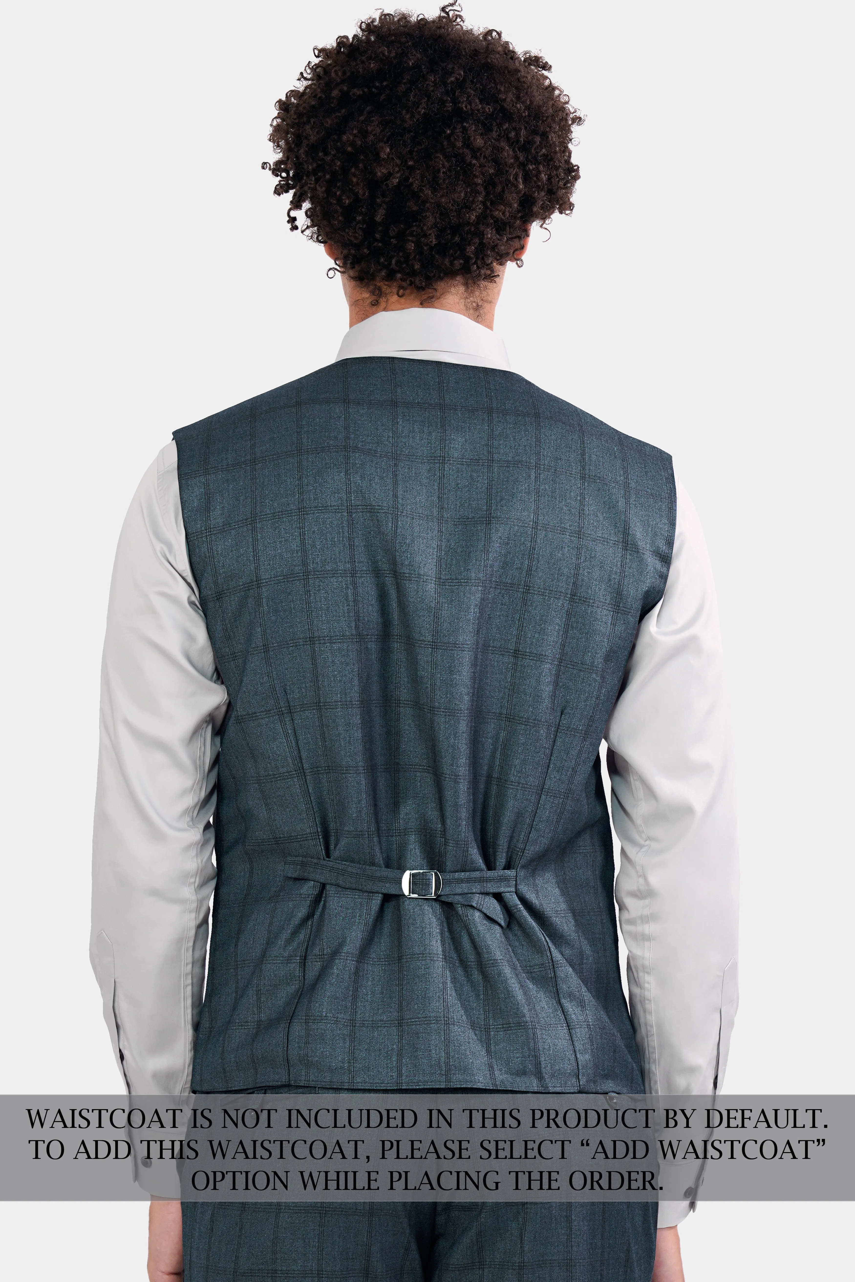 Bayoux Gray Plaid Wool Rich Suit