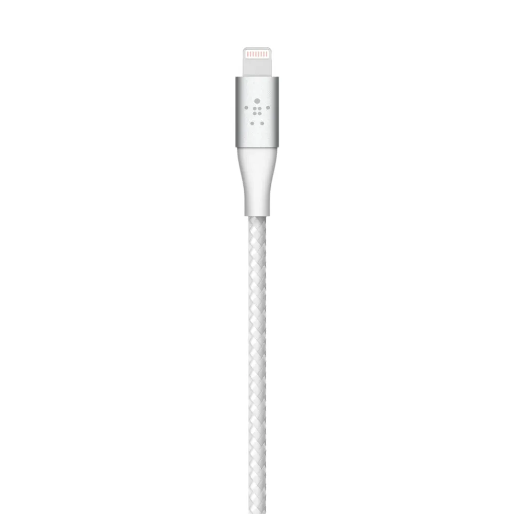 Belkin Boost Charge 1 Meter Braided Lightning to USB-A Cable - White