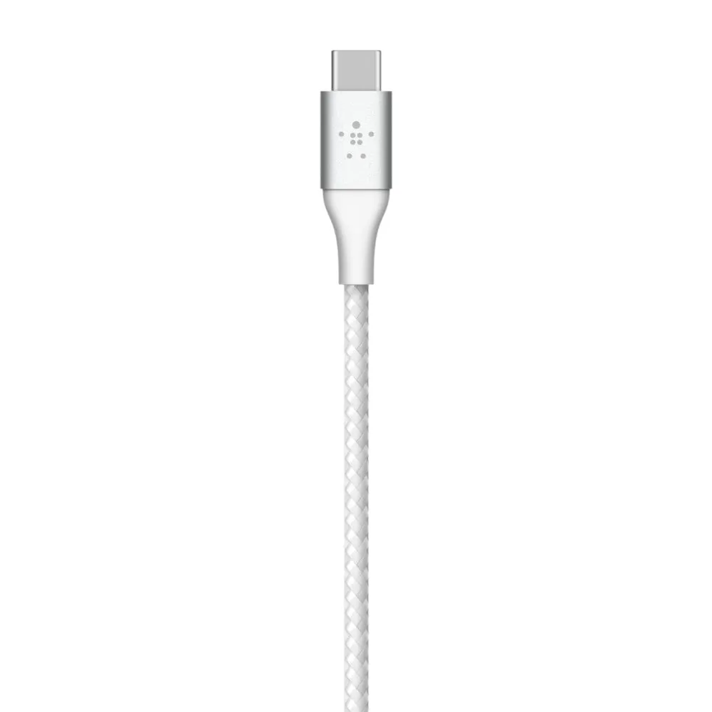 Belkin Boost Charge 2 Meter Braided USB-C to USB-A Cable -White