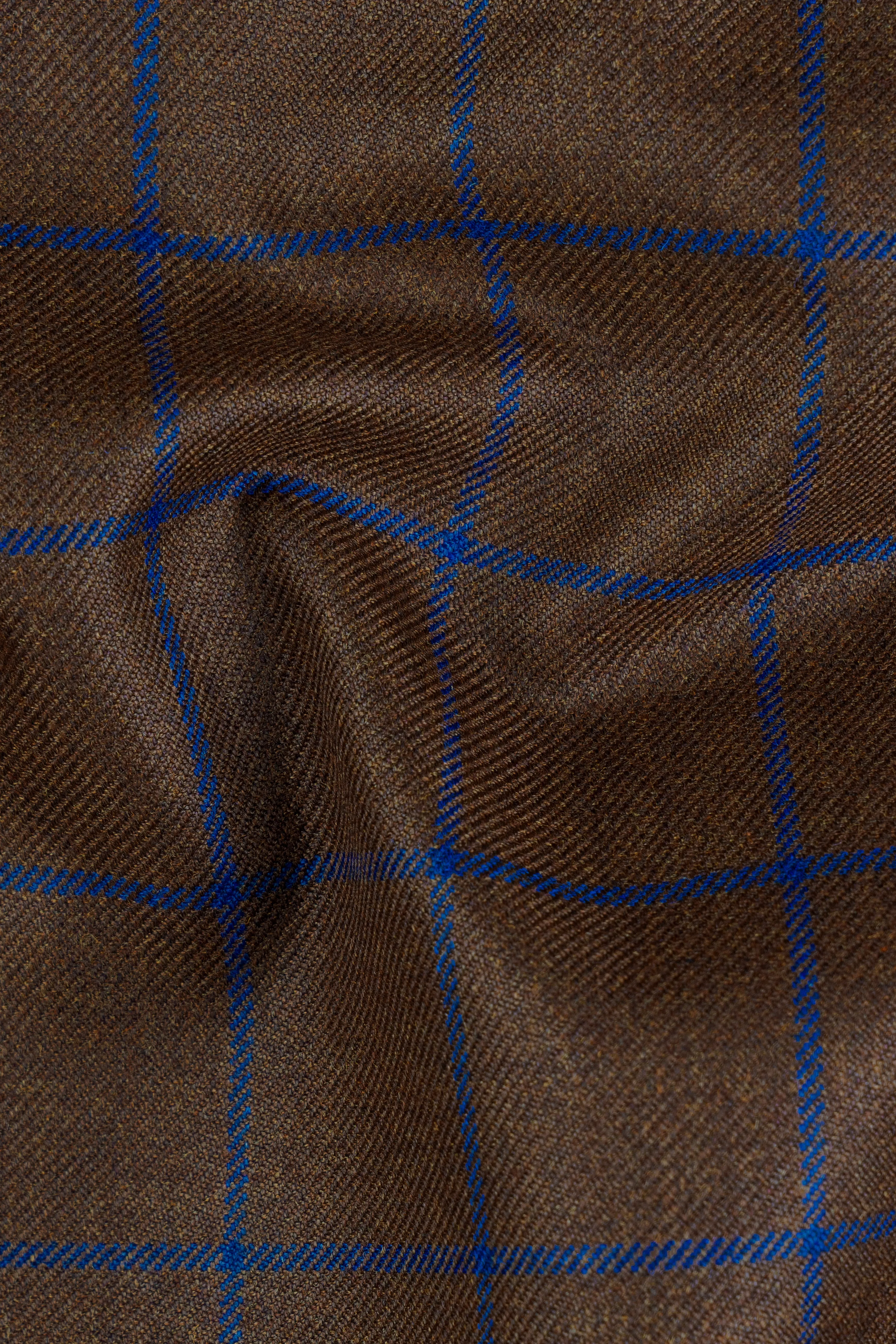 Bistre Brown with Catalina Blue Windowpane Pant