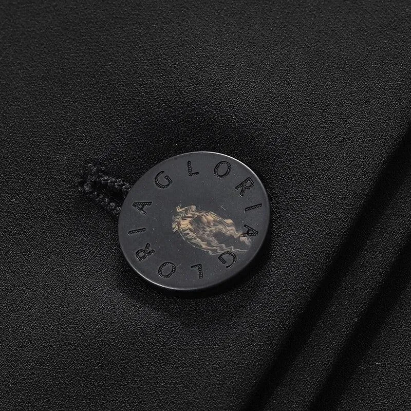 Black Acetate Blazer Romper
