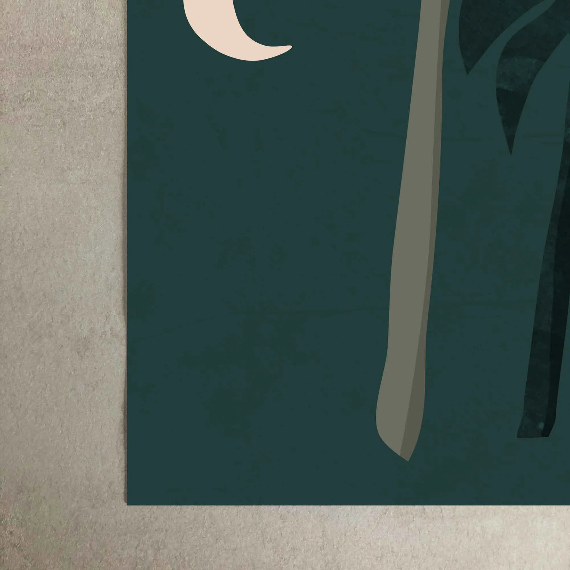 Boho Moonlight Palm Tree Print