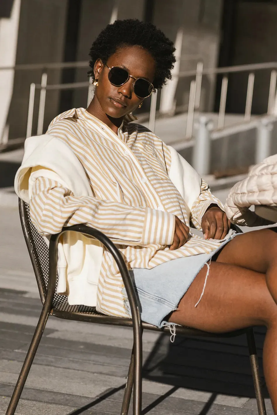 Brenn Button Up in Brown