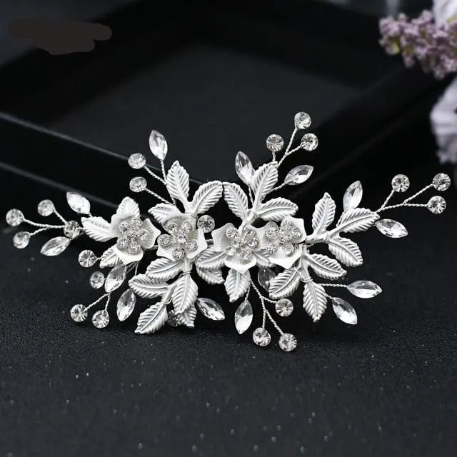 Bridal Rhinestone Hair Comb Clip