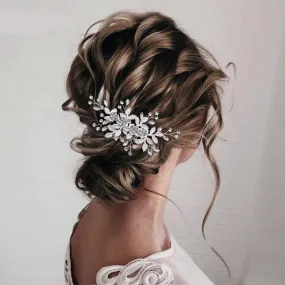 Bridal Rhinestone Hair Comb Clip