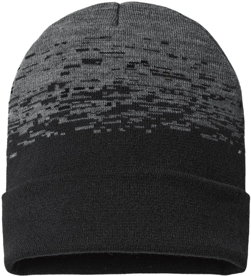 CAP AMERICA Static Pattern Knit with Cuff 