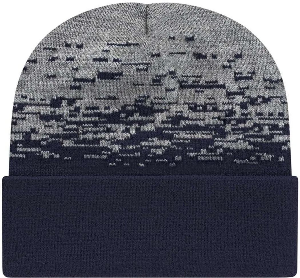 CAP AMERICA Static Pattern Knit with Cuff 