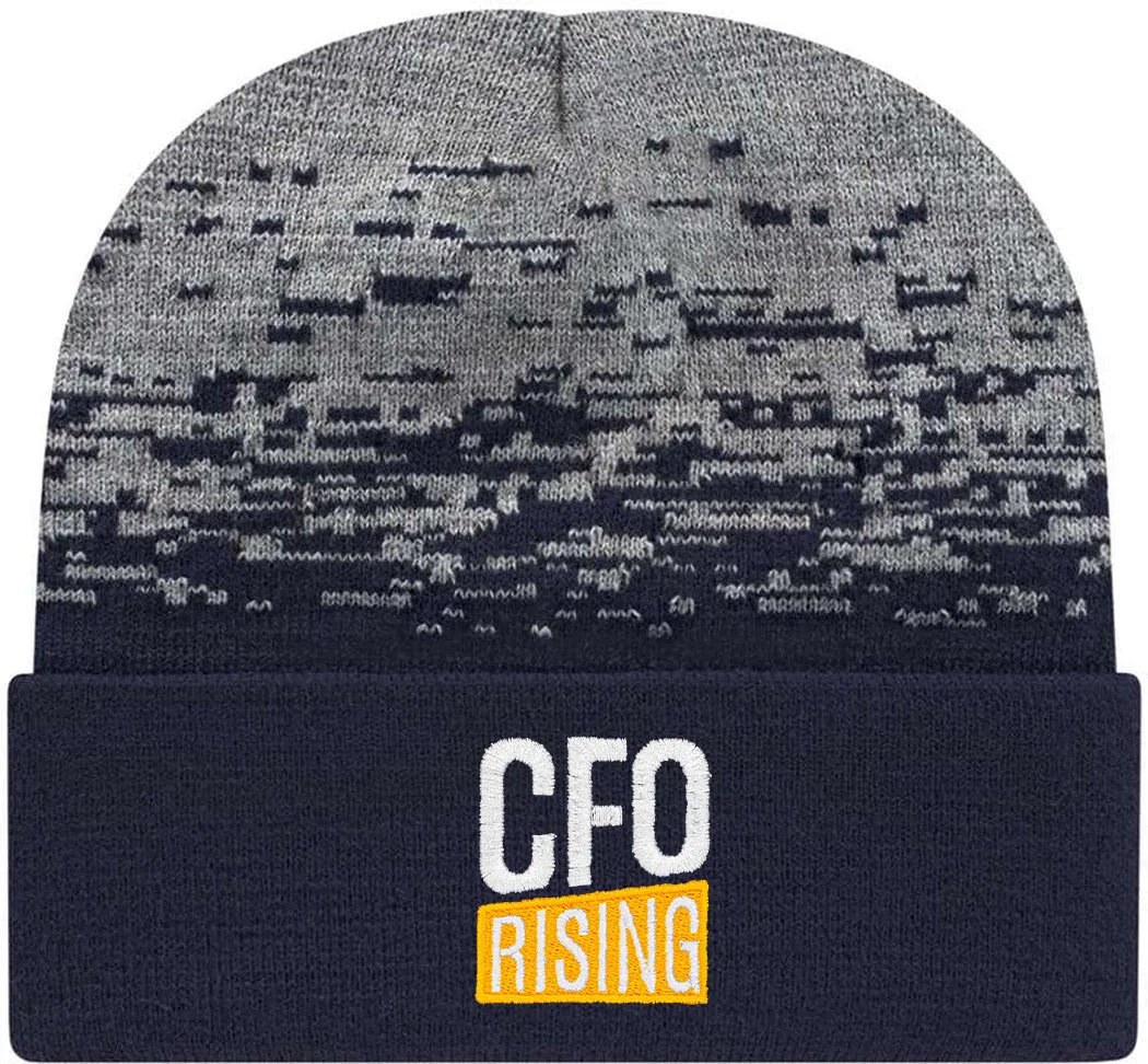 CAP AMERICA Static Pattern Knit with Cuff 