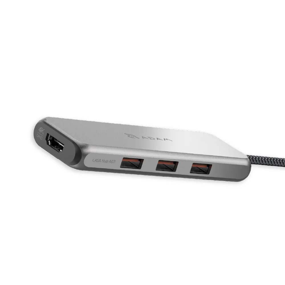 CASA Hub A07 USB-C Gen2 SuperSpeed 7-in-1 Hub    PeAk III 120B - Apple MFi-Certified USB-A to Lightning Cable (1.2M)
