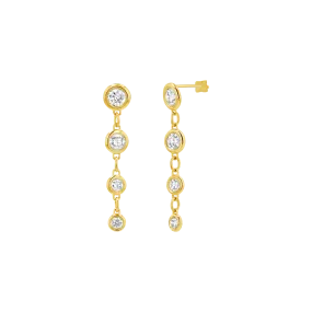 Classic Diamond Drop Earrings