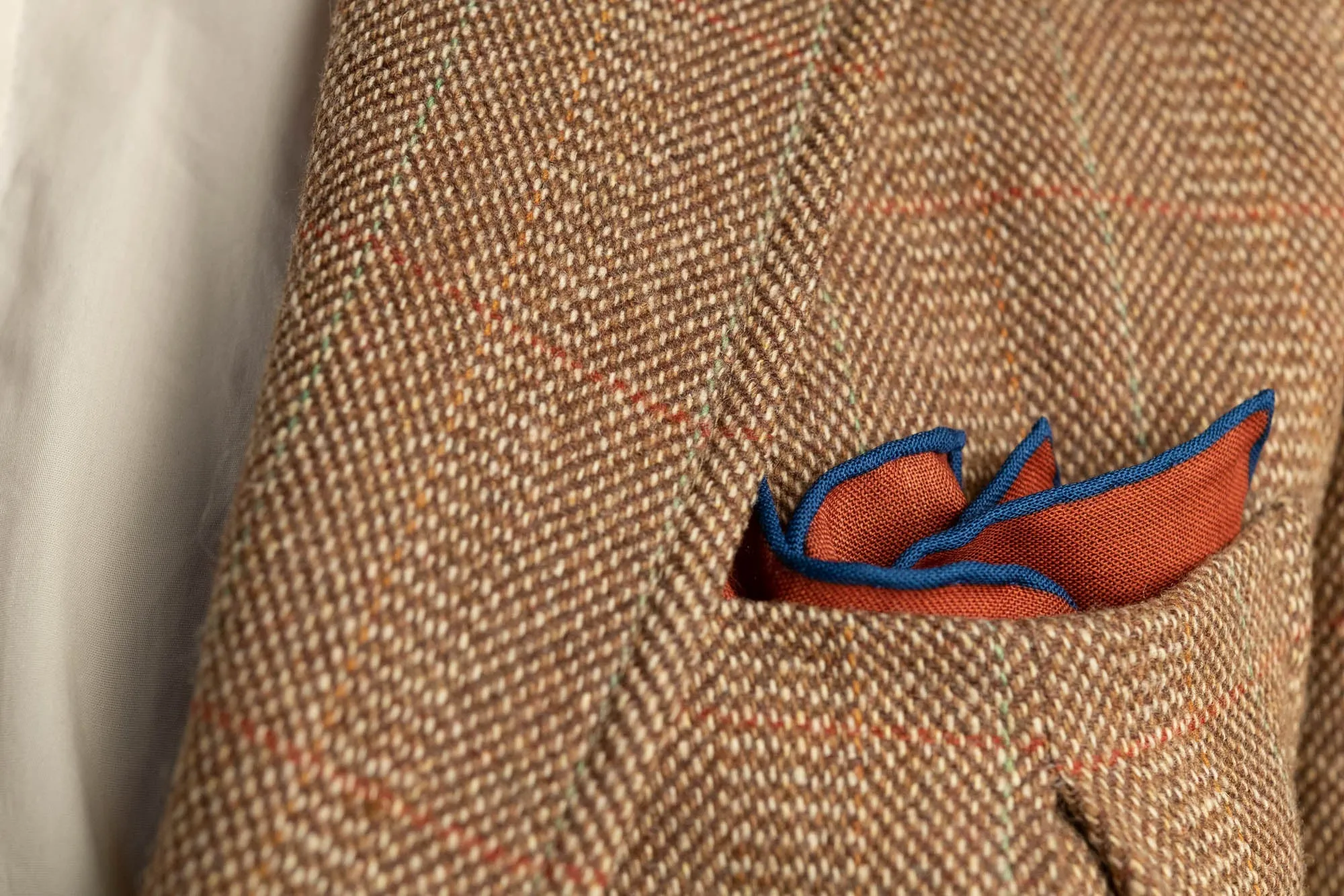 Copper Red Art Deco Egyptian Scarab Pocket Square