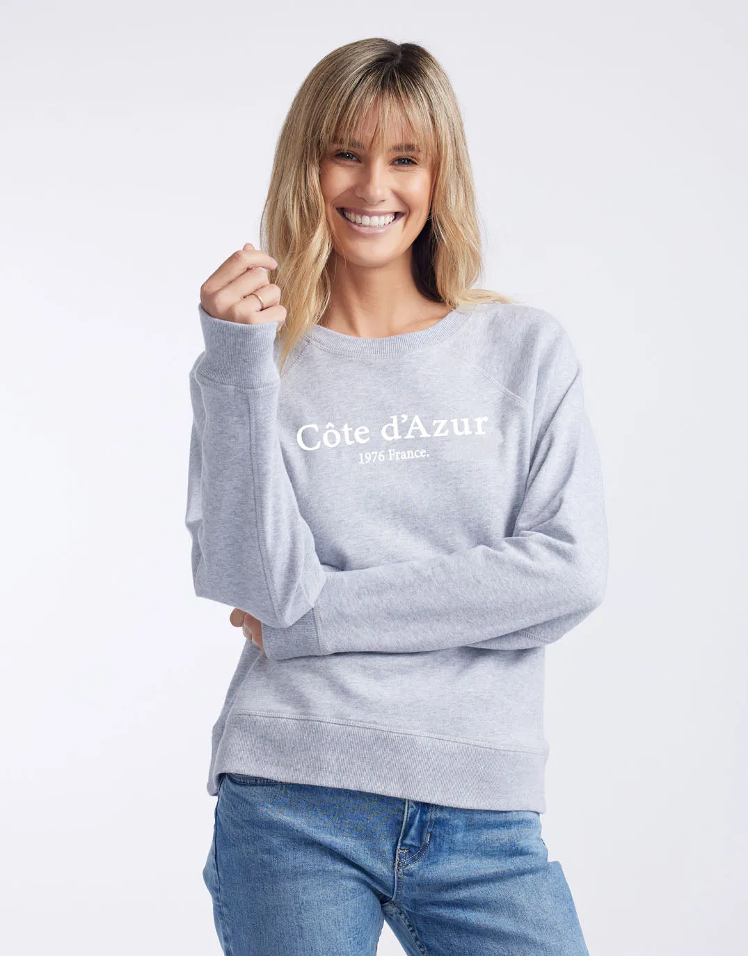 Cote d'Azur Paris Sweat - Grey