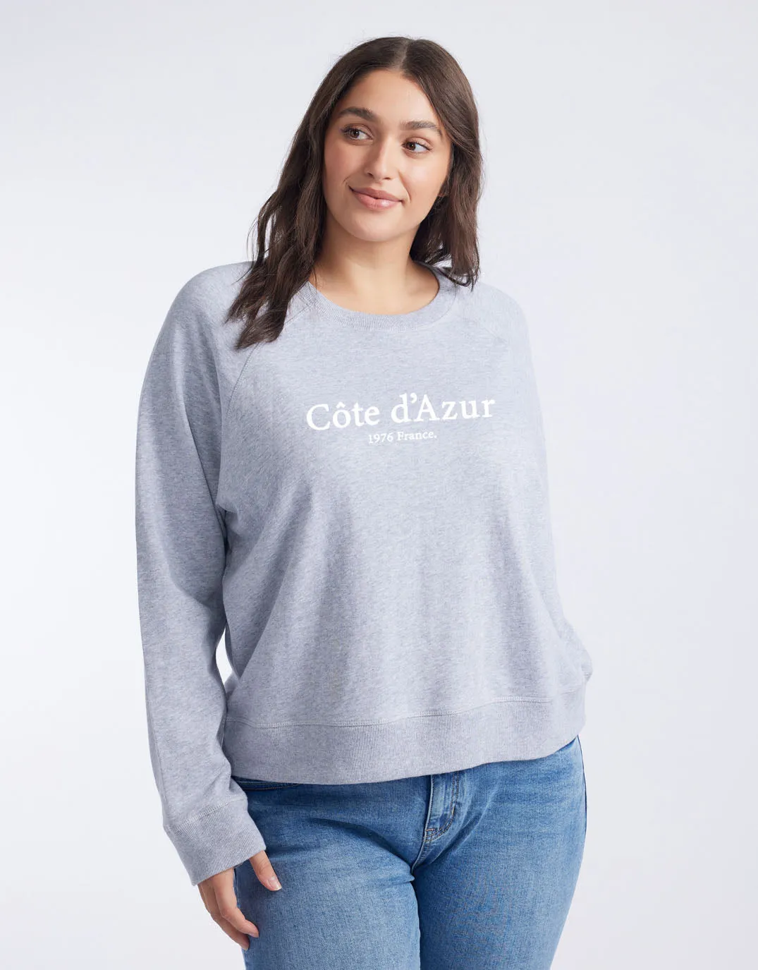 Cote d'Azur Paris Sweat - Grey