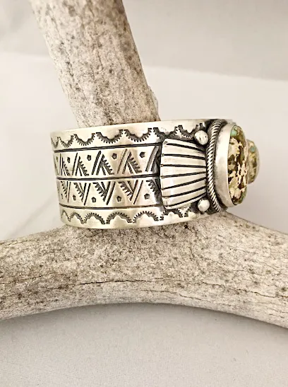 Cowgirl Kim Large 2 Stone Royston Turquoise Cuff