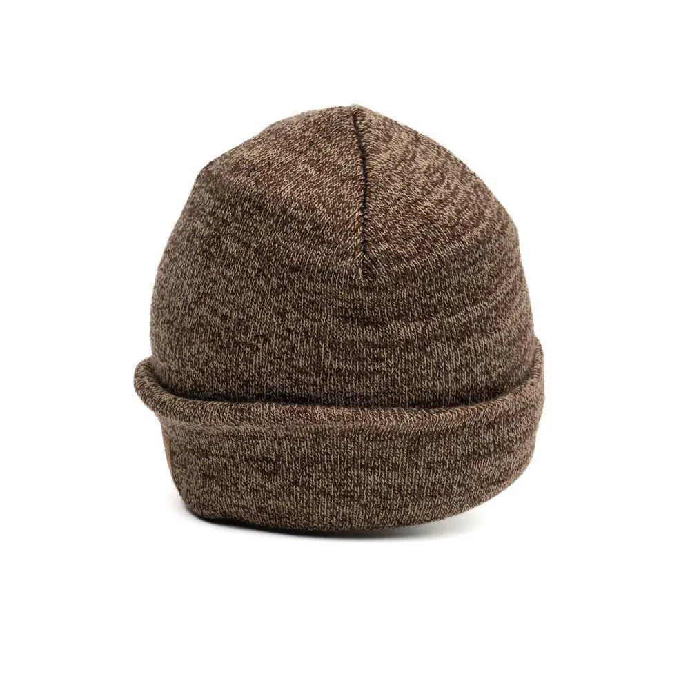 Cuffed Beanie - Brown Heather