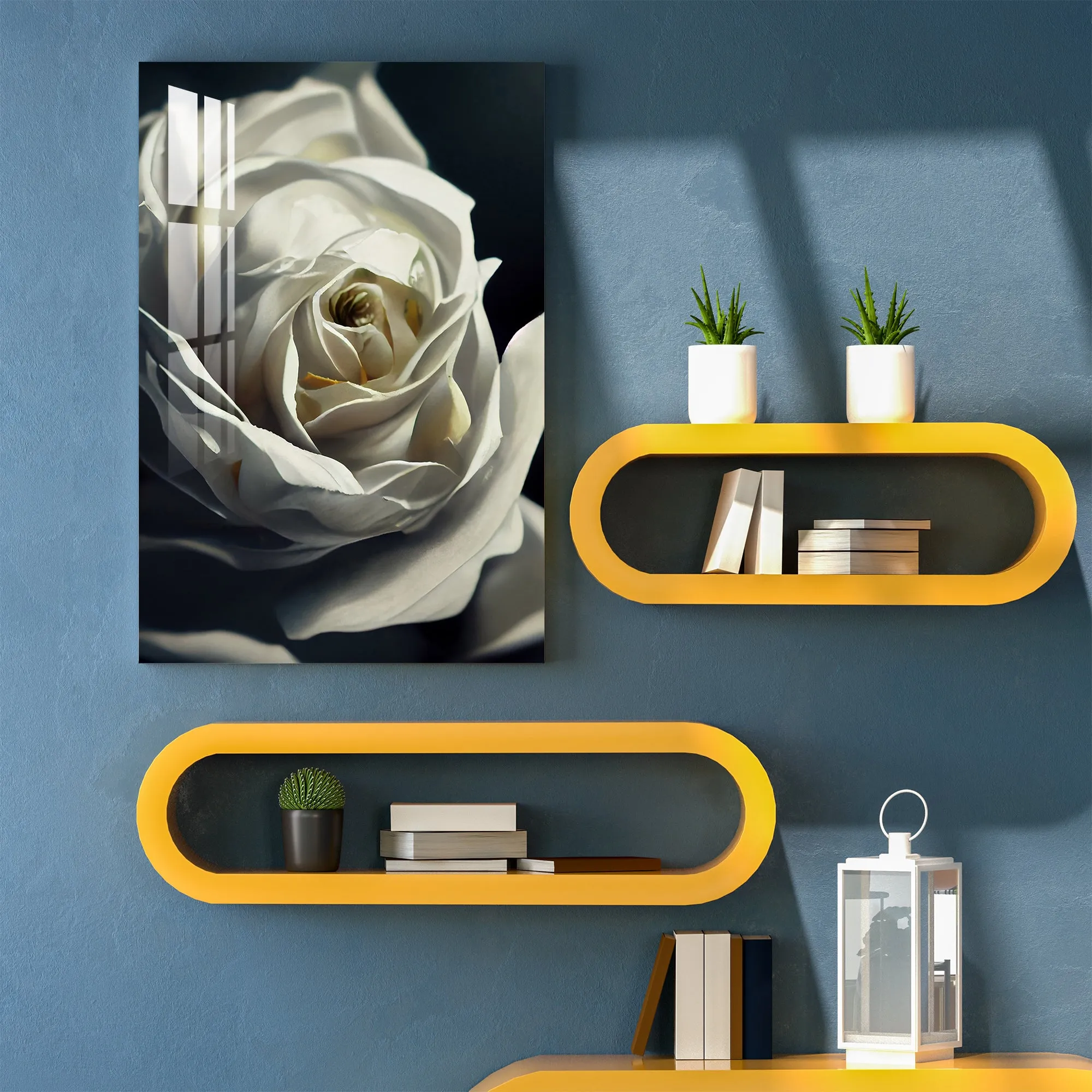 Dandelion Feather Rose Acrylic Wall Art