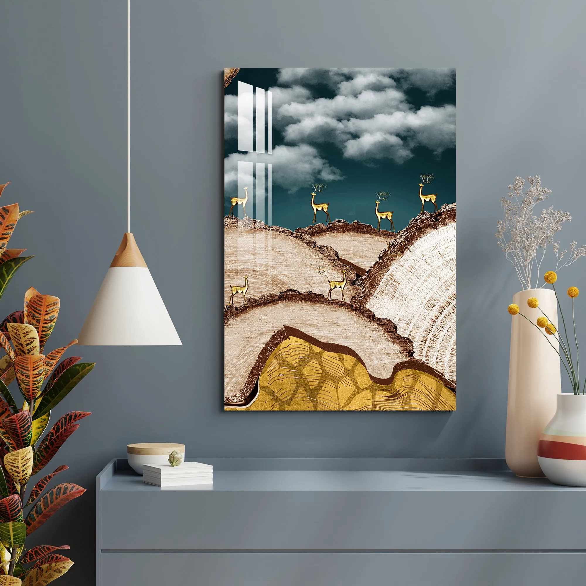 Deer Farm Acrylic Wall Art