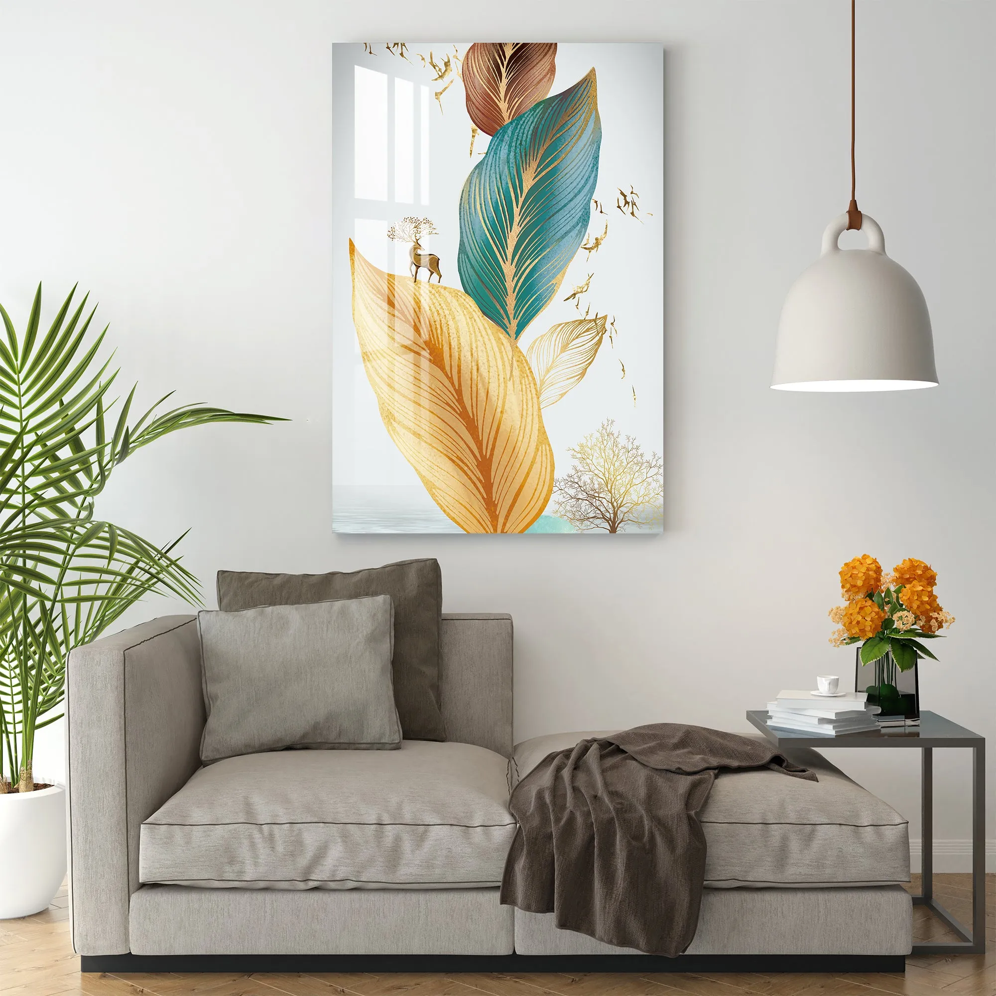 Delightful Feathers Acrylic Wall Art