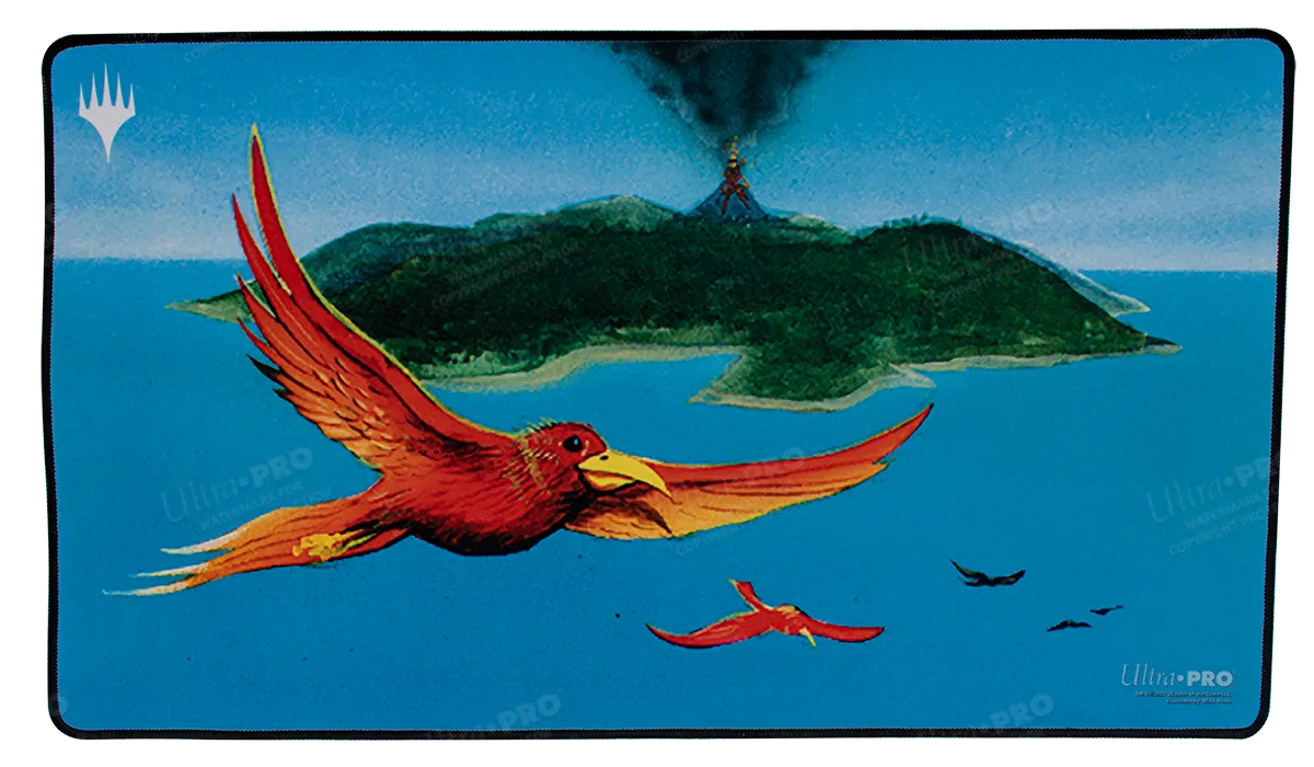 Dominaria Remastered Birds of Paradise Black Stitched Standard Gaming Playmat for Magic: The Gathering