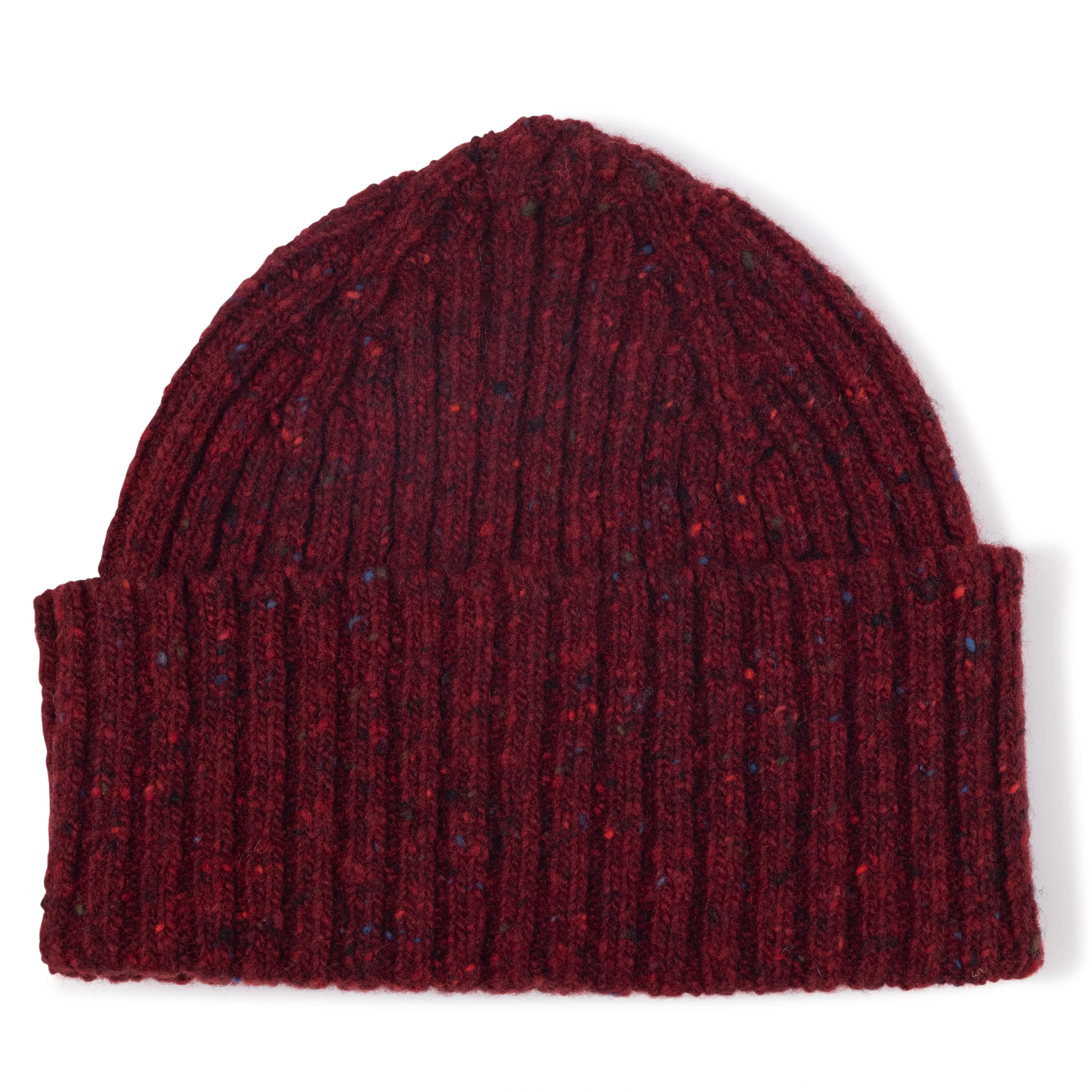 Donegal Merino Wool Ribbed Knit Hat