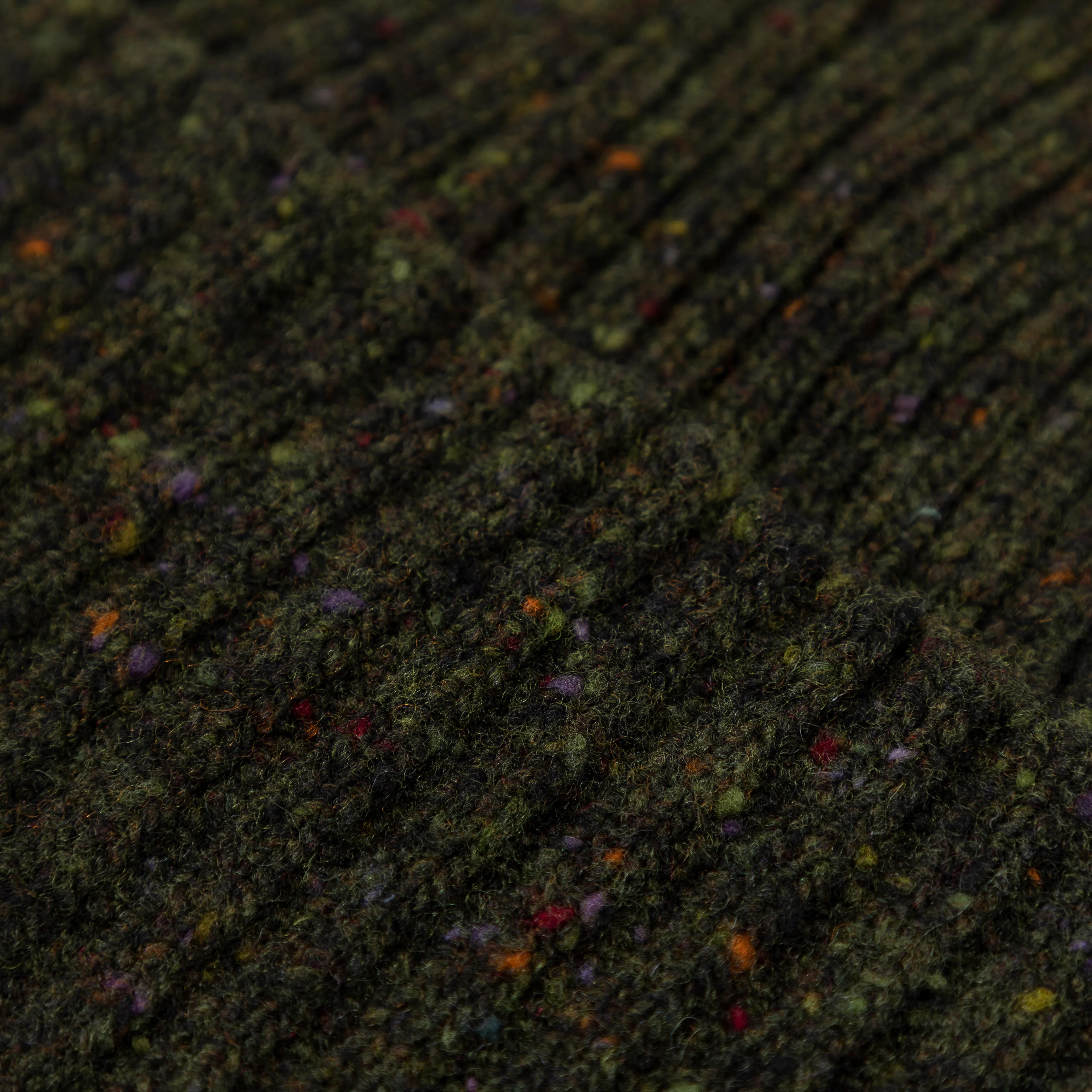 Donegal Merino Wool Ribbed Knit Hat