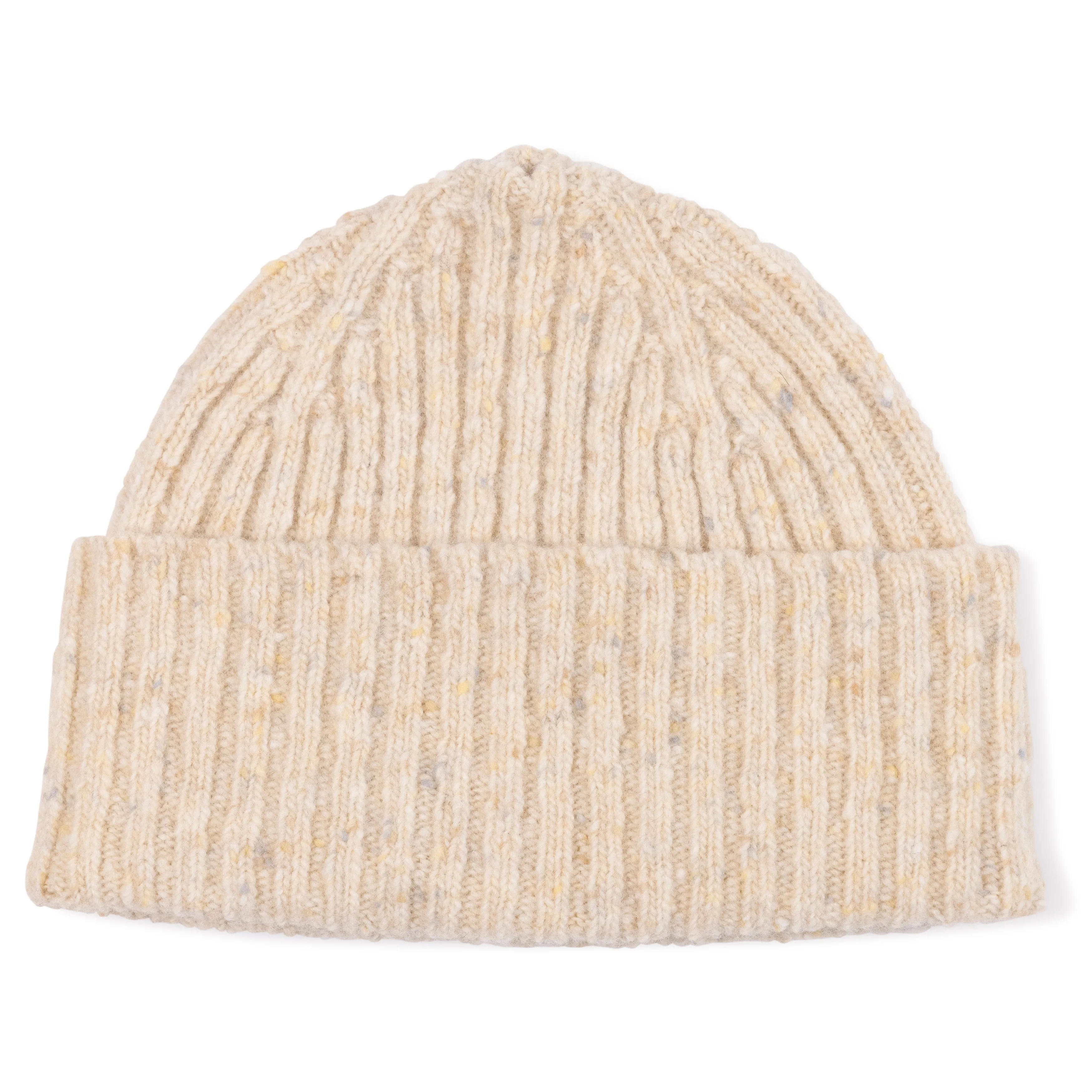 Donegal Merino Wool Ribbed Knit Hat