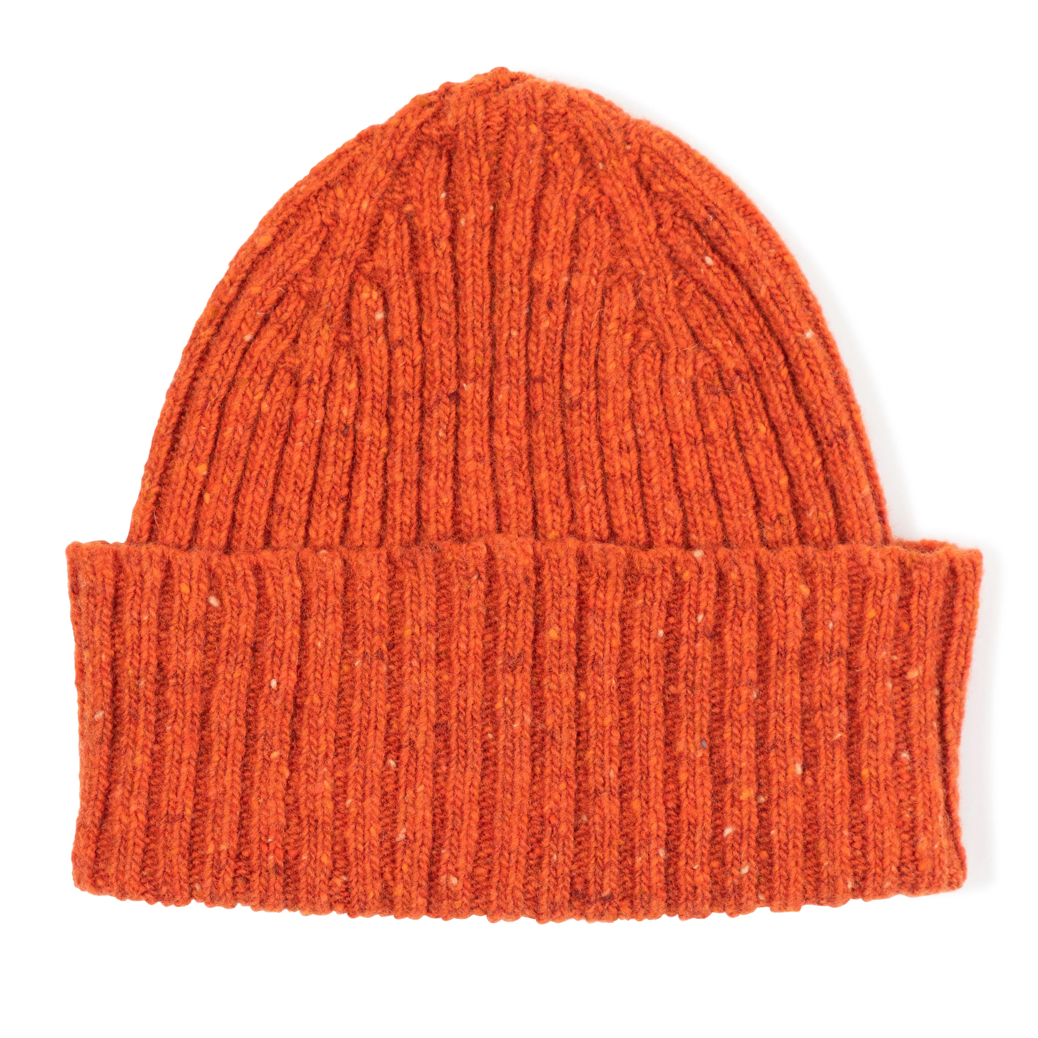 Donegal Merino Wool Ribbed Knit Hat