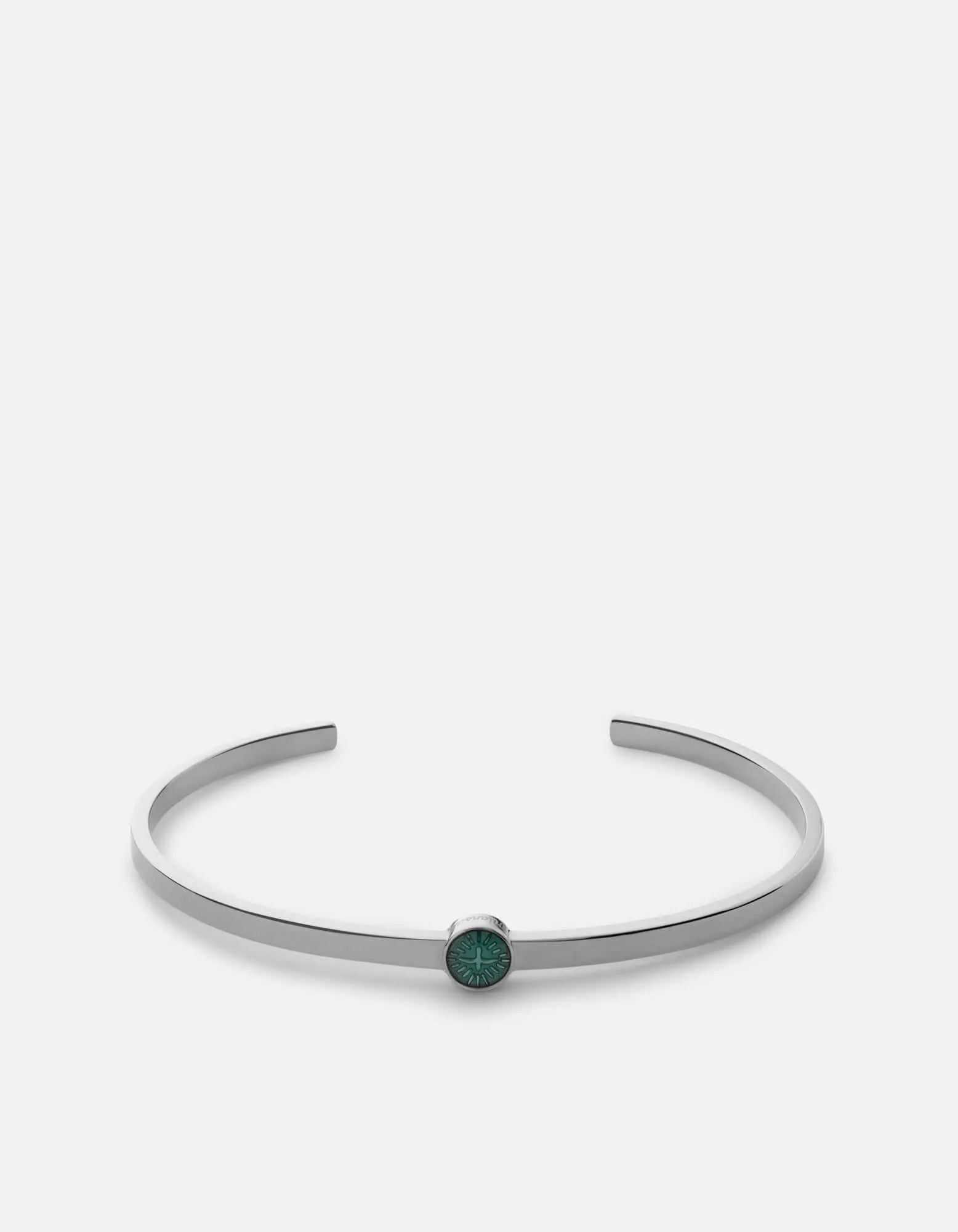 Dove Cuff, Sterling Silver/Teal