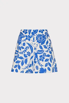 Flowers Of Spain Linen Shorts