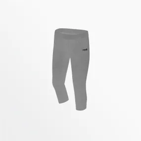 GIRL'S MID RISE 3/4 COTTON LEGGINGS