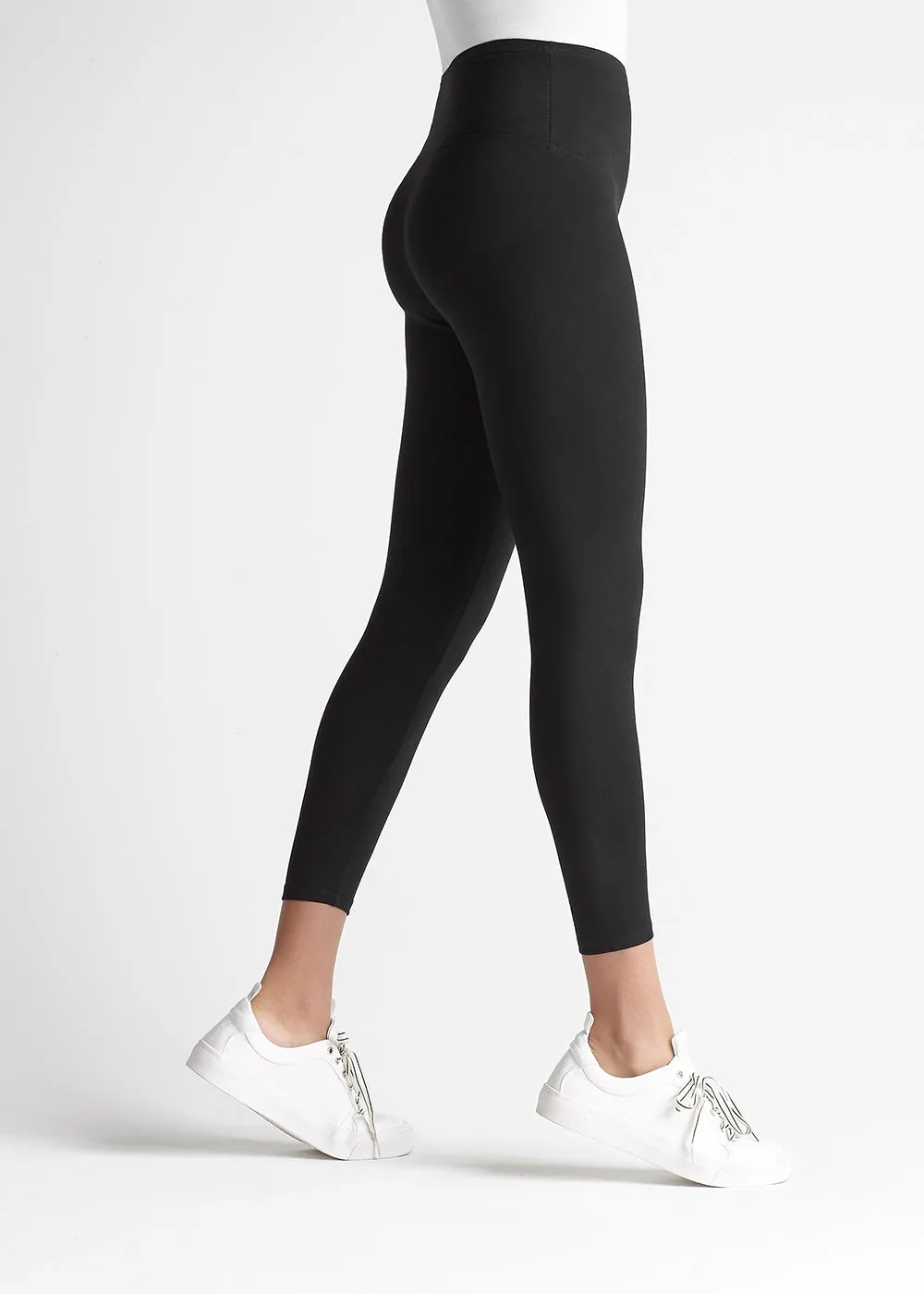 Gloria 7/8 Ankle Shaping Legging Black- Cotton Stretch