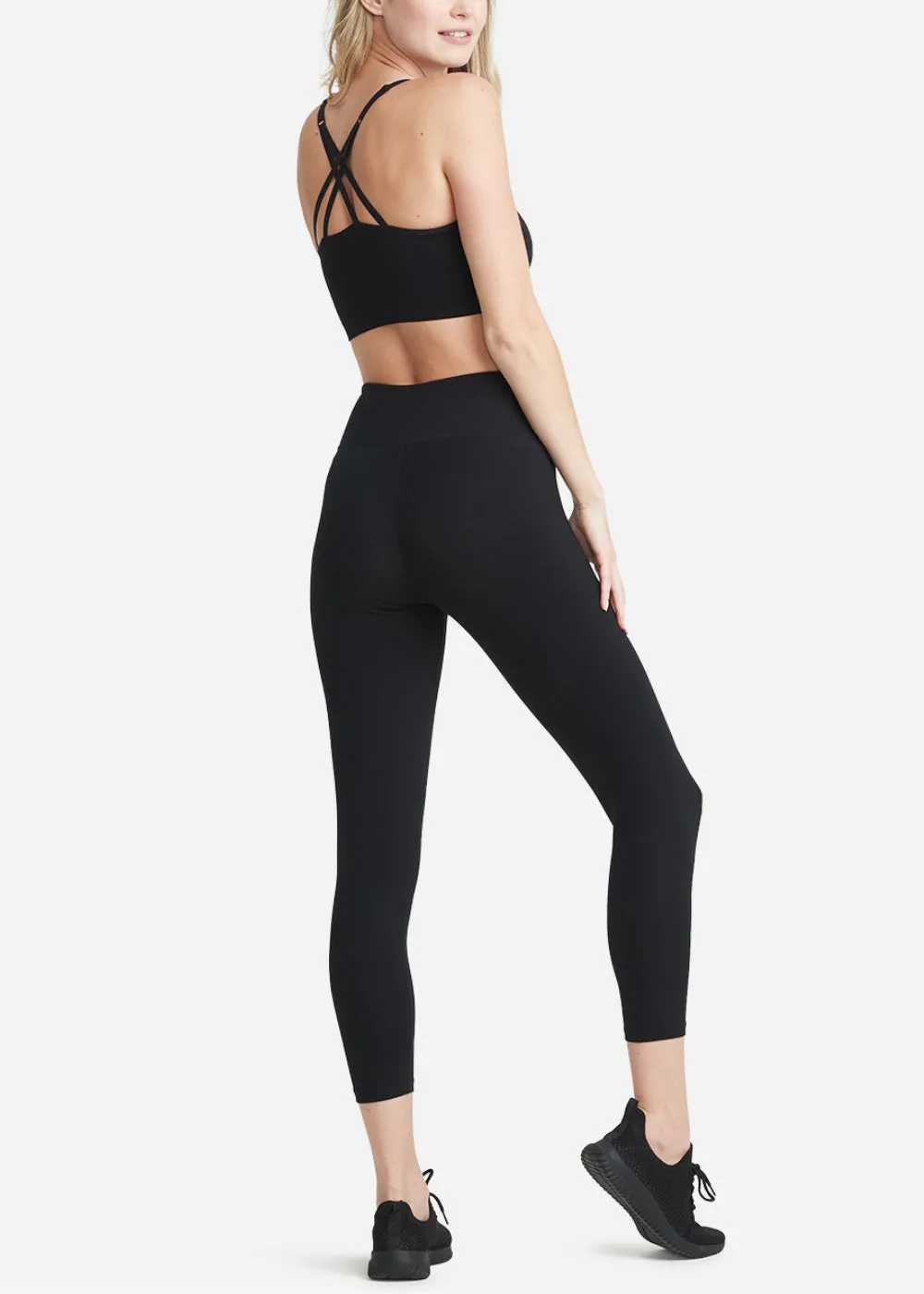 Gloria 7/8 Ankle Shaping Legging Black- Cotton Stretch