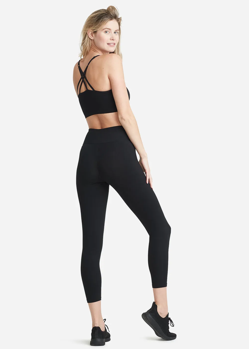 Gloria 7/8 Ankle Shaping Legging Black- Cotton Stretch