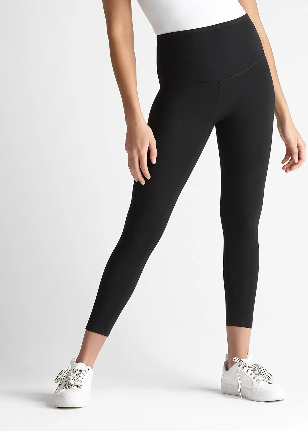 Gloria 7/8 Ankle Shaping Legging Black- Cotton Stretch