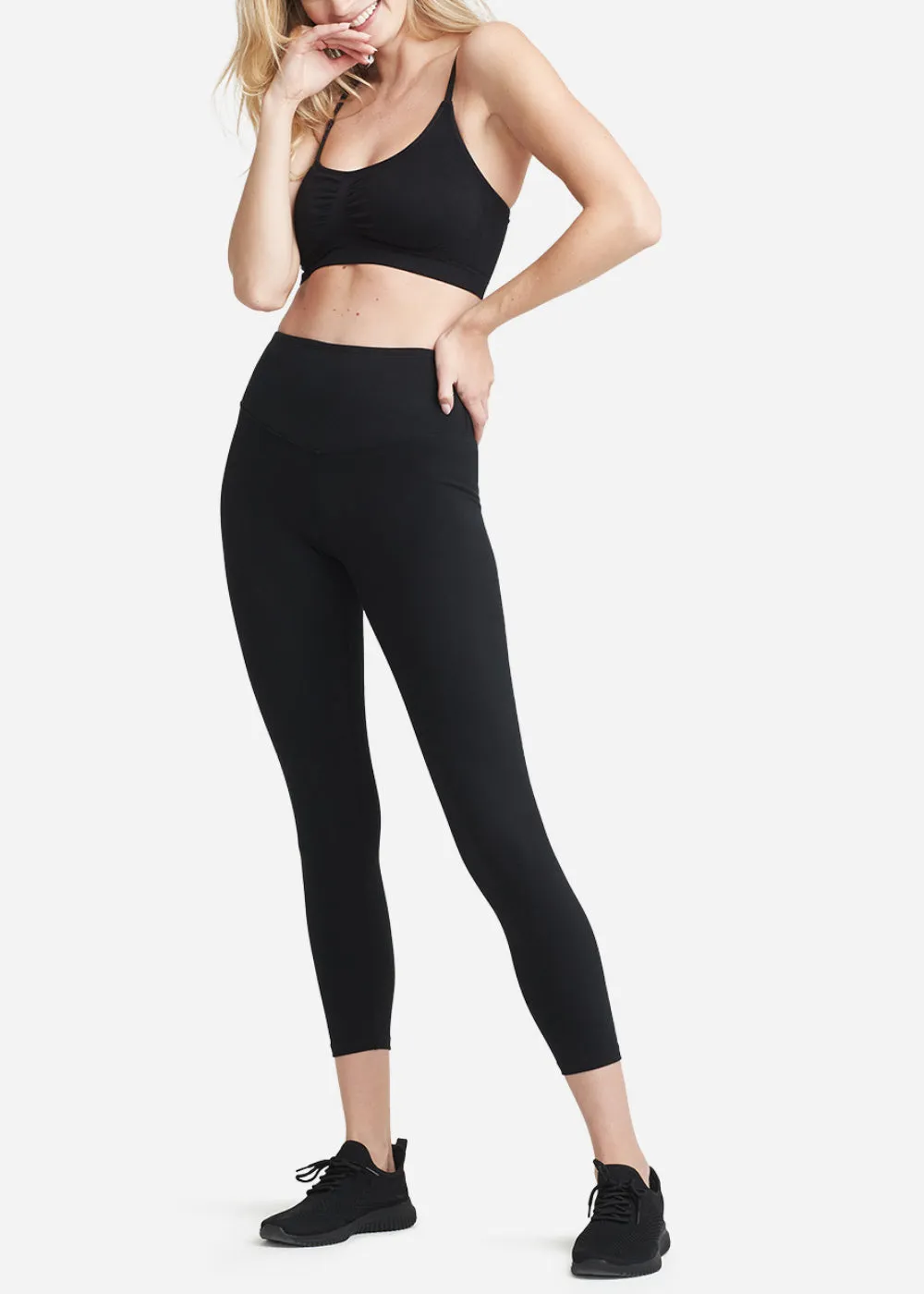 Gloria 7/8 Ankle Shaping Legging Black- Cotton Stretch